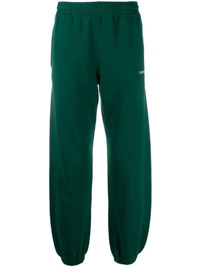 Off-white Arrows Print Track Pants In Green