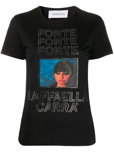 16arlington Crystal-embellished Graphic T-shirt In Black