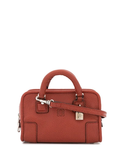 Pre-owned Loewe Micro Mini Amazona 2way Bag In Orange