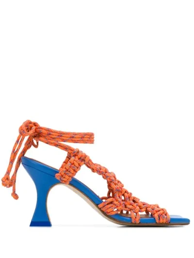 Miista Rope Strap 90mm Sandals In Blue