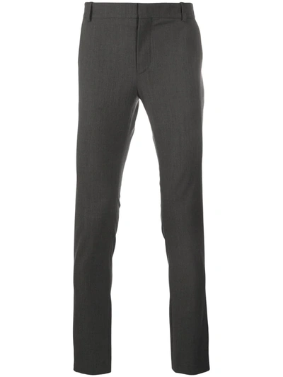 Balmain Skinny-fit Tailored Trousers In Grey