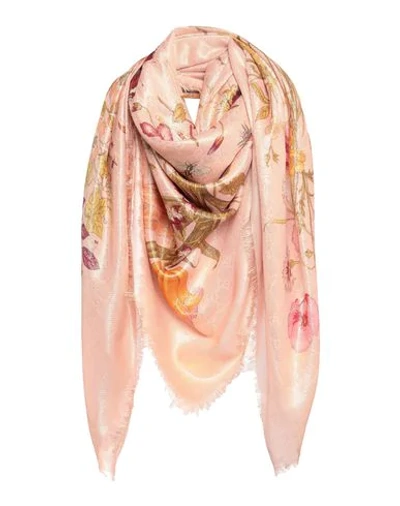 Gucci Square Scarf In Pink