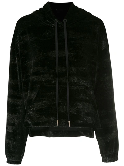 Andrea Bogosian Metallic Sprinkle Hoodie In Black