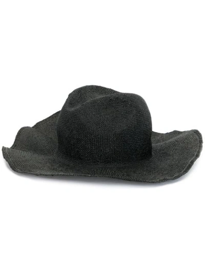 Reinhard Plank Boncia Raw Hat In Black