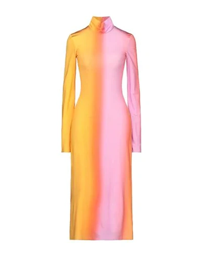 Ellery 3/4 Length Dresses In Orange