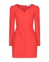 Msgm Short Dresses In Red