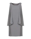 Alberta Ferretti Short Dresses In Grey