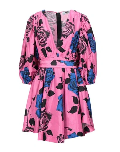 Msgm Short Dresses In Pink