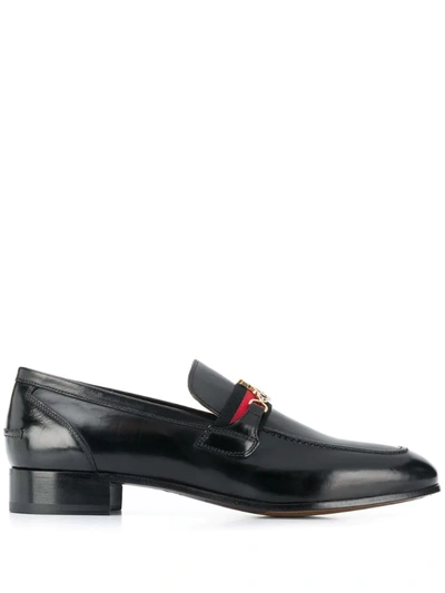 Vivienne Westwood Logo-plaque Slip-on Loafers In Black