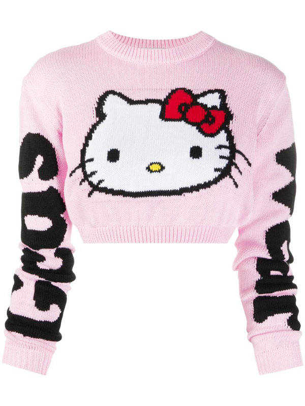 Gcds Hello Kitty Crop Pullover In Pink | ModeSens