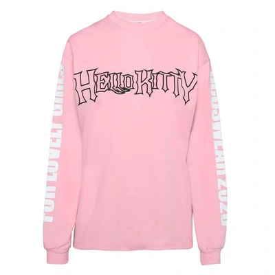 Gcds Hello Kitty Long Sleeve T-shirt In Pink