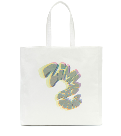 Zimmermann Logo Canvas Tote In White