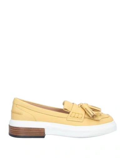 Tod's Loafers In Yellow