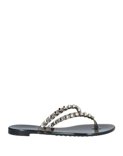 Casadei Flip Flops In Black