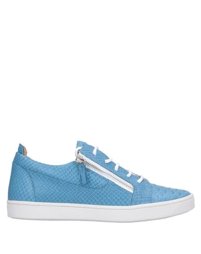 Giuseppe Zanotti Sneakers In Azure