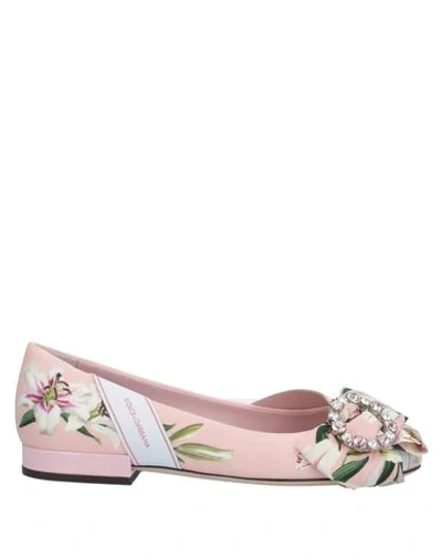 Dolce & Gabbana Ballet Flats In Pink