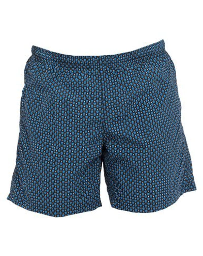 Alexander Mcqueen Swim Trunks In Blue