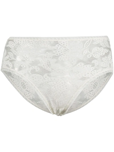 Eres Torsade Leavers Lace Briefs In White