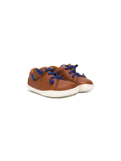 Camper Kids' Peu Low-top Sneakers In Brown