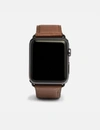 Coach Apple Watch® Strap, 42mm In Brown - Size 42mm In Dark Saddle