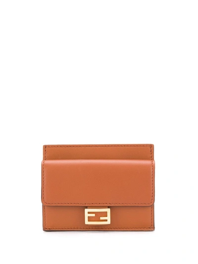 Fendi Baguette Cardholder In Brown