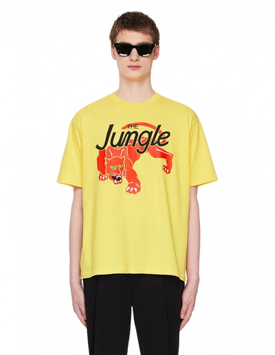 Just Don Jungle S/s Tee In Yellow