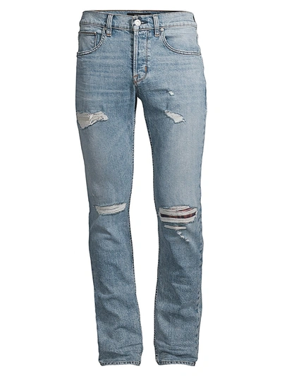 Hudson Men's Blake Slim-fit Combine Distressed Jeans