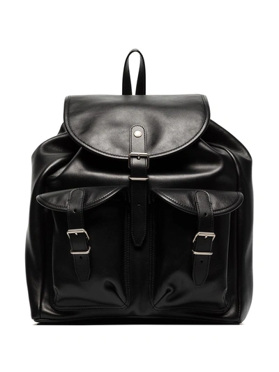 Saint Laurent Ysl Biker Backpack In Black