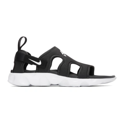 Nike Black & White Owaysis Sandals In 001 Black/w