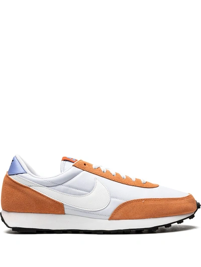 Nike Women's Daybreak Low Top Sneakers In Grey/white/orange Trance