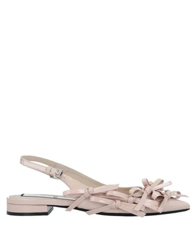 N°21 Ballet Flats In Light Pink