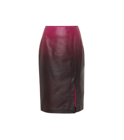 Dorothee Schumacher Degradé Softness Leather Skirt In Multi Colour