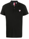 Rossignol Logo-patch Short Sleeved Polo Shirt In Black