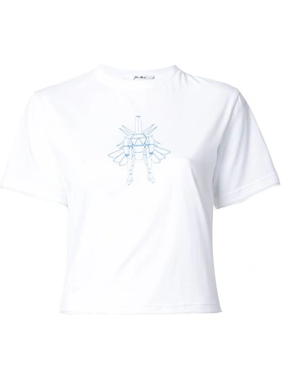 Julien David Embroidered T-shirt In White