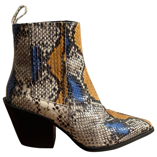 Pre-owned Aeyde Multicolour Leather Ankle Boots | ModeSens