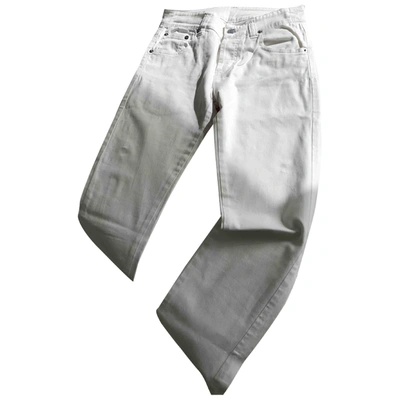 Pre-owned Iceberg Straight Pants In White