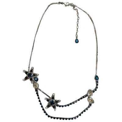 Pre-owned Swarovski Necklace In Blue