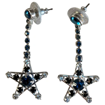 Pre-owned Swarovski Earrings In Blue