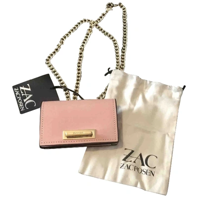 Pre-owned Zac Posen Pink Leather Handbag