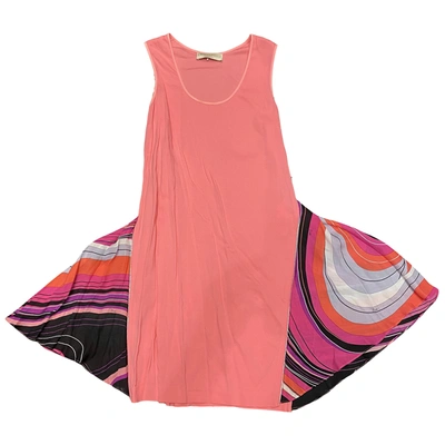 Pre-owned Emilio Pucci Silk Mid-length Dress In Pink