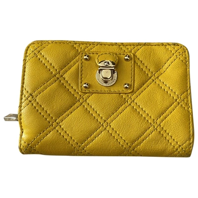 Pre-owned Marc Jacobs Leather Wallet In Yellow