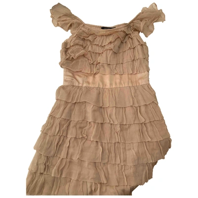 Pre-owned French Connection Mini Dress In Beige