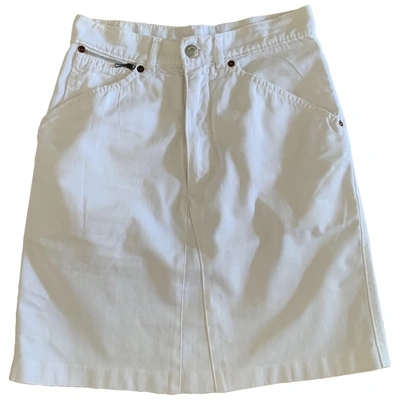 Pre-owned Fiorucci Mini Skirt In White