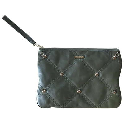 Pre-owned Just Cavalli Leather Handbag In Green