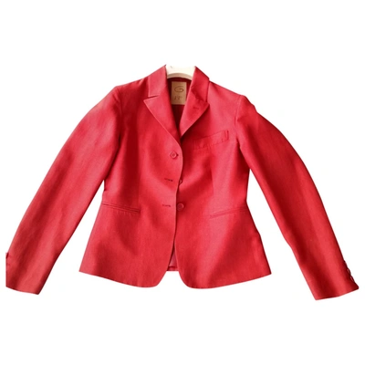 Pre-owned Romeo Gigli Red Synthetic Jacket
