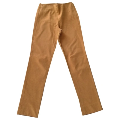 Pre-owned Romeo Gigli Straight Pants In Orange