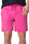 Rodd & Gunn Glenmark Drawstring Shorts In Geranium