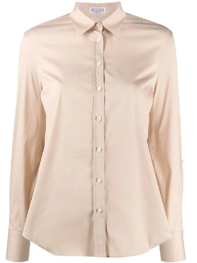 Brunello Cucinelli Women's Beige Cotton Shirt