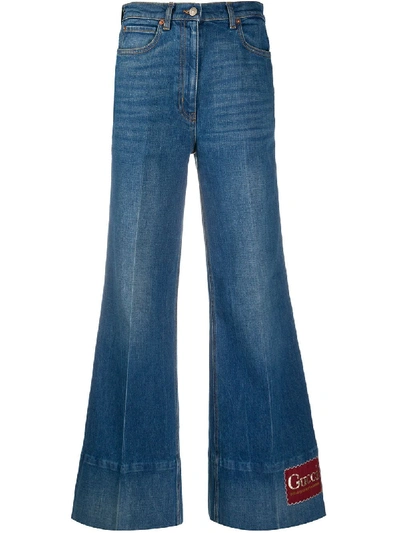 Gucci Ausgestellte Jeans In Blue
