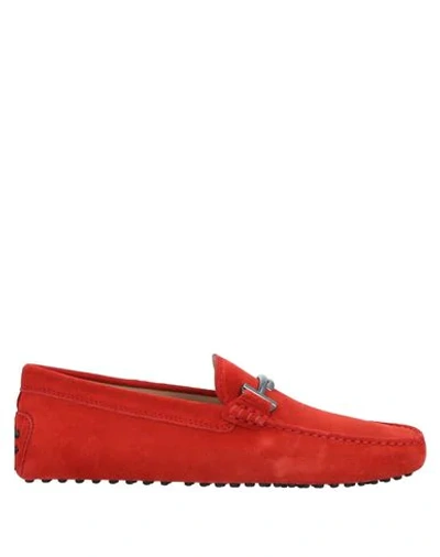 Tod's Loafers In Red